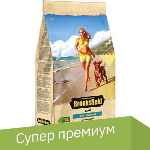 

Сухой корм для собак Brooksfield Adult Dog All Breeds Lamb с ягненком и рисом 800 г