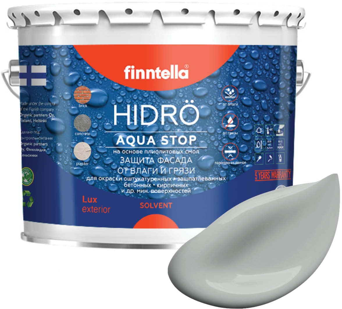 

Краска Finntella Hidro Joki F-14-1-3-FL060 2.7 л (серый)