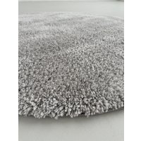 Ковер для жилой комнаты LAXMI Fluffy 01 круг (2x2, Light Grey)