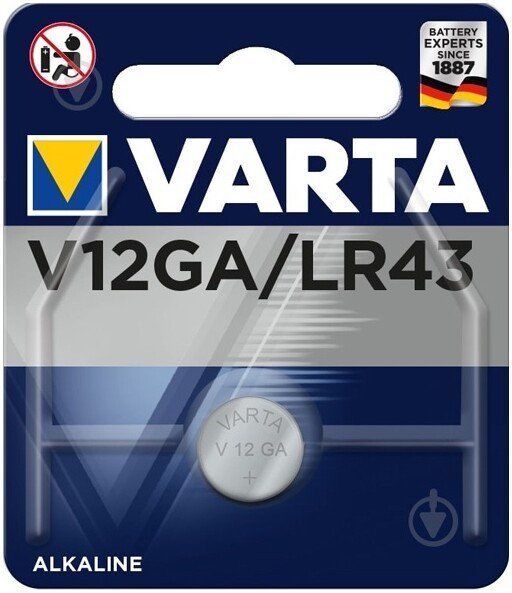 

Батарейка Varta V12GA/LR43 (1 шт)