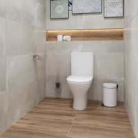 Унитаз напольный Lauter W224 2110224 + гигиенический душ Mist 21TZ221CH (горизонтальный выпуск)