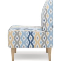 Интерьерное кресло MONOFIX Одос Принт кресло (абстракция голубой/микровелюр)