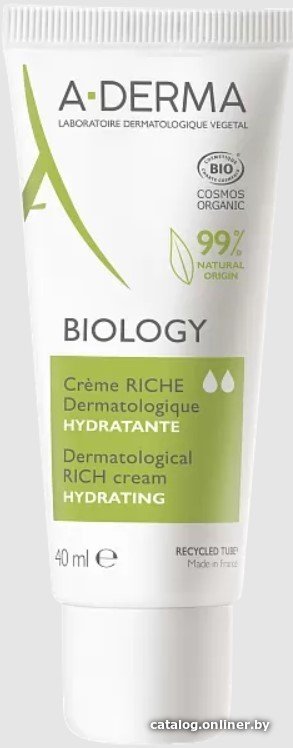 

A-Derma Крем для лица Biology дерматологический увлажняющий 40 мл