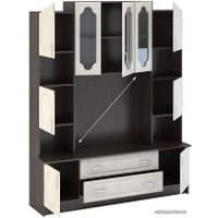 Стенка Стендмебель Макарена МДФ (дуб беленый/венге)