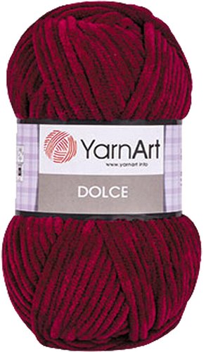 Yarnart Dolce 100% микрополиэстер 752 100 г (120 м, винный)
