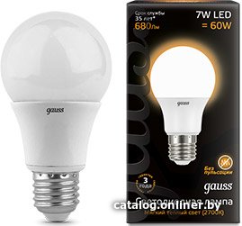 Светодиодная лампочка Gauss E27 7Вт 2700K [102502107]