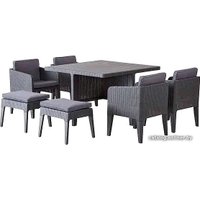 Обеденная группа Keter Columbia Dining Set 247484 (графит)