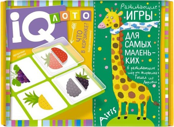 

Развивающая игра Айрис-Пресс IQ Лото. Что в корзинке Найди половинку 27215
