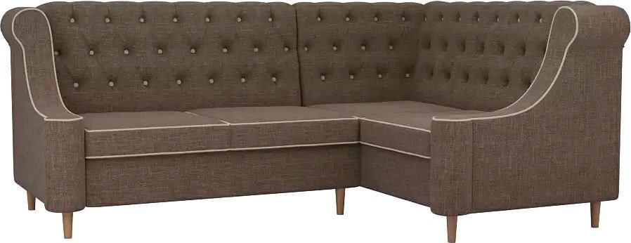 

Угловой диван Лига диванов Бронкс 104581 (правый, коричневый)