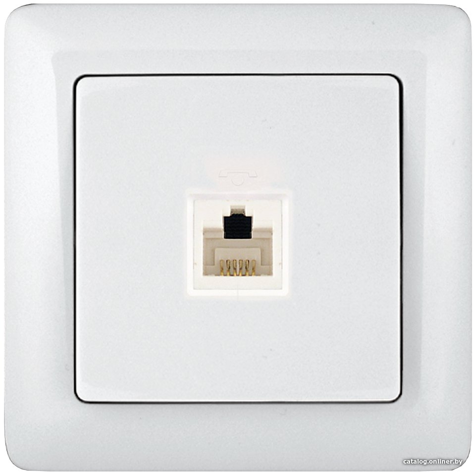 Розетка телефонная Schneider Electric Хит RT-4S3-B