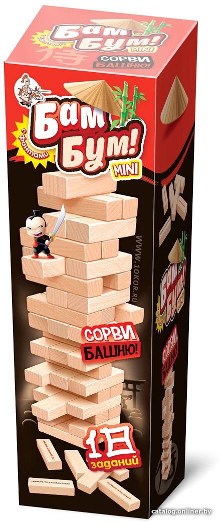 Настольная игра Десятое королевство Бам-Бум Mini Падающая башня 02790