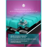 Клавиатура IO by Red Square Type 68 Pro g3ms Aquamarine (бирюзовый/розовый)