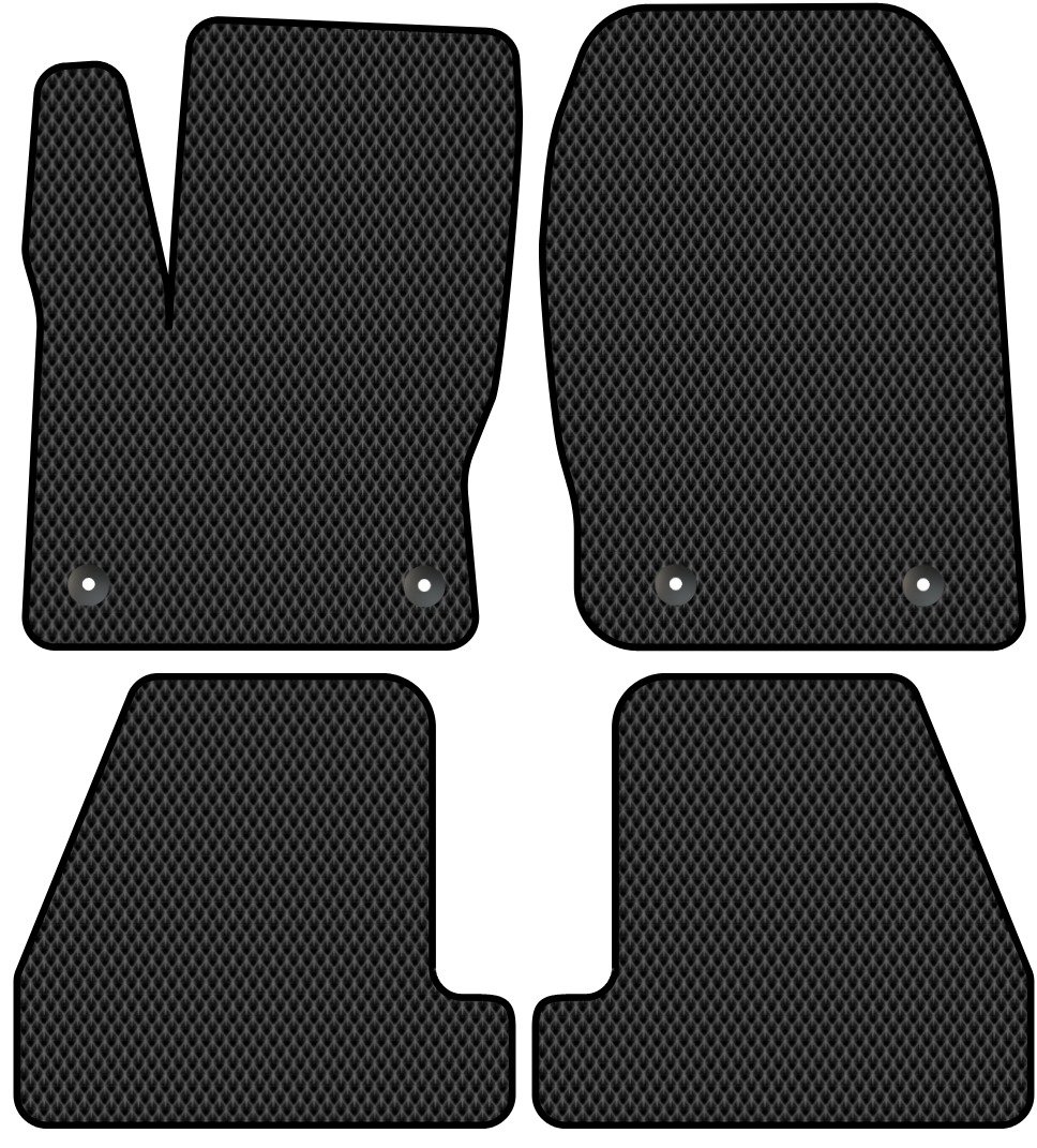 

Комплект ковриков для авто Alicosta Ford Focus III 2014 - 2019 (черный, ромб)