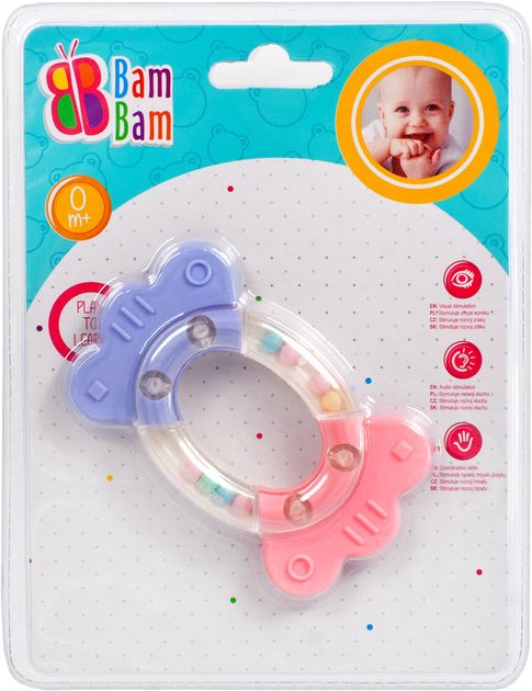 

Погремушка с прорезывателем Bam Bam 414235