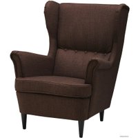 Интерьерное кресло Ikea Страндмон 904.198.85 (шифтебу коричневый)