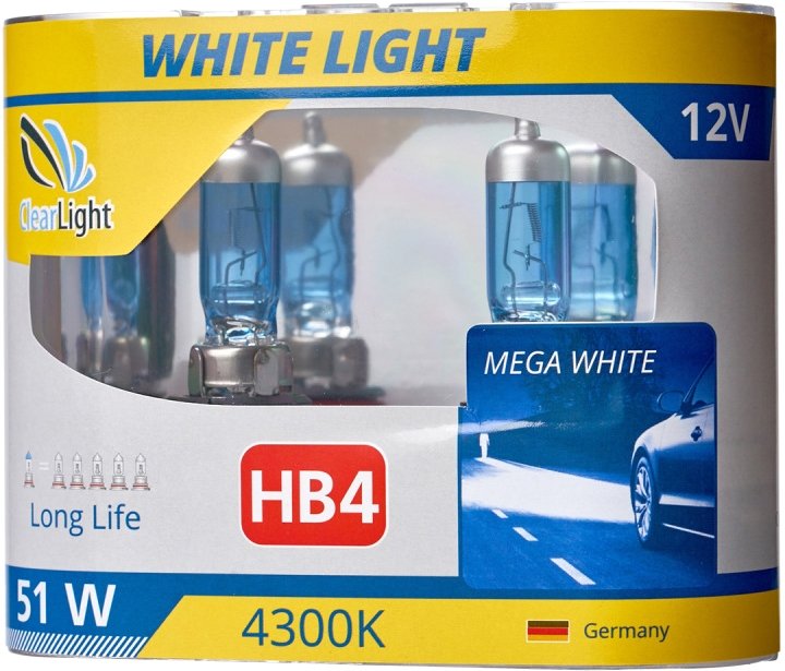 

Галогенная лампа Clear Light White Light HB4 2шт