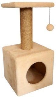 Cat House с полкой 0.65 (джут бежевый)