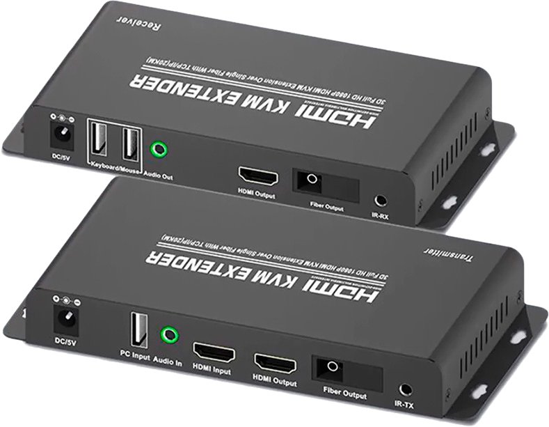 

Удлинитель USBTOP HDMI USB по оптическому кабелю SC до 20км (1 приемник, 1 передатчик)