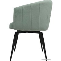 Стул с подлокотниками AksHome Melon 82155 (мятный/черный)