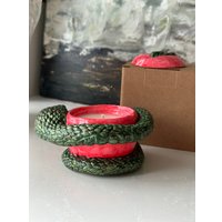 Ароматическая свеча Gentle Art Змейка Пряный глинтвейн (хлопковый фитиль)