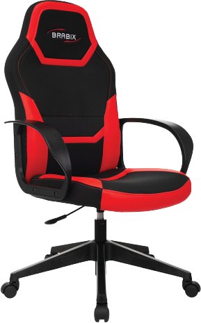 

Игровое (геймерское) кресло Brabix Alpha GM-018 532637 (черный/красный)