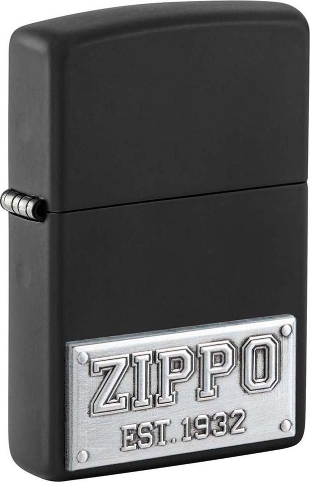 

Зажигалка Zippo License Plate Black Matte 48689