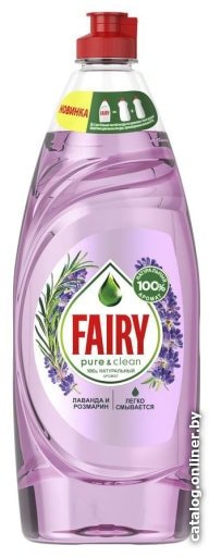 Средство для мытья посуды Fairy Pure & Clean Лаванда и Розмарин 650 мл