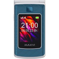 Кнопочный телефон Maxvi E28 (голубой)