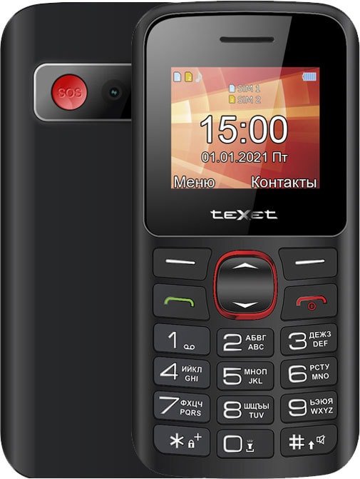 

Кнопочный телефон TeXet TM-B315 (черный)