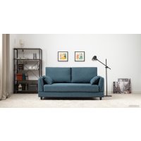 Диван Нижегородмебель Макс ТД 288 (анри 24 синий деним)