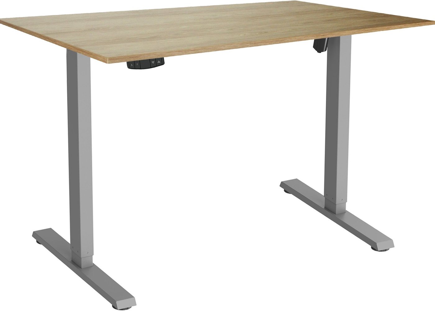 Стол с регулировкой высоты ErgoSmart Electric Desk Slim 1380х800х18 мм (дуб натуральный/серый)