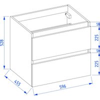  Lauter Тумба Mia 60 (белый глянец) в Витебске