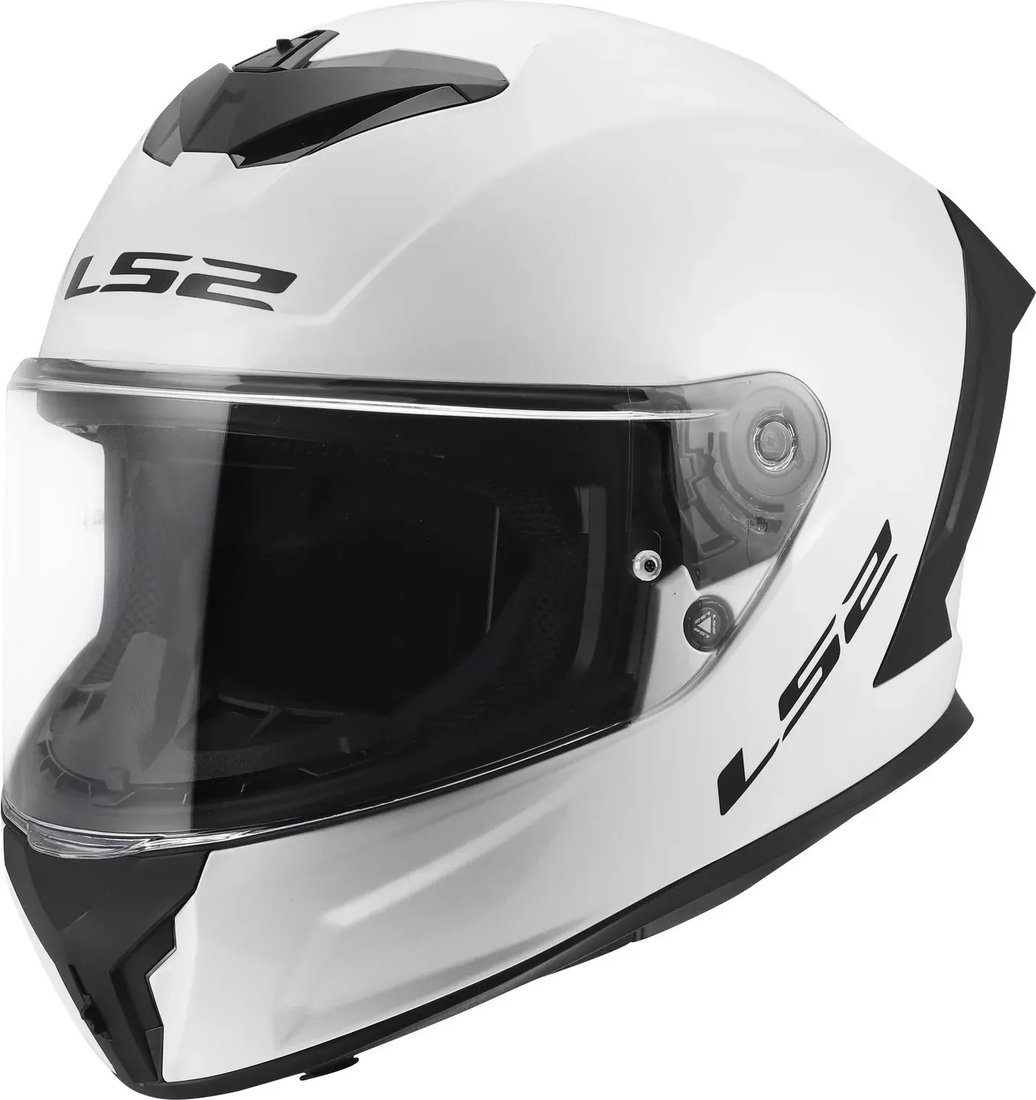 Мотошлем LS2 FF820 Rapid III Solid (XXL, белый глянцевый)