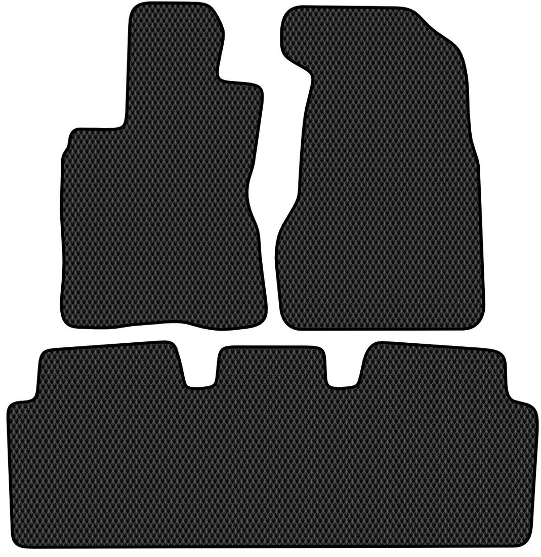 Комплект ковриков для авто Alicosta Honda CR-V II (suv / RD8) 2004 - 2006 (черный, ромб)