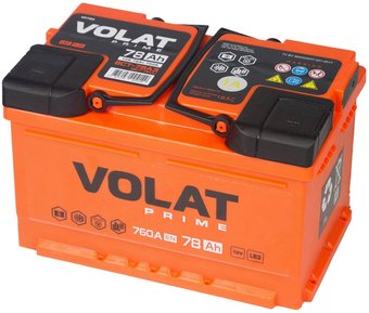 Автомобильный аккумулятор VOLAT Prime R+ (78 А·ч)