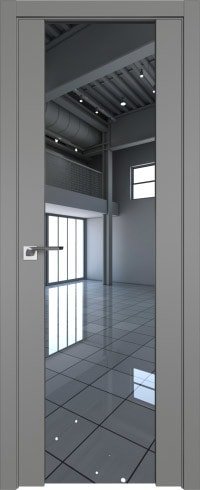 Межкомнатная дверь ProfilDoors 8U L 60x200 (грей/триплекс зеркальный)