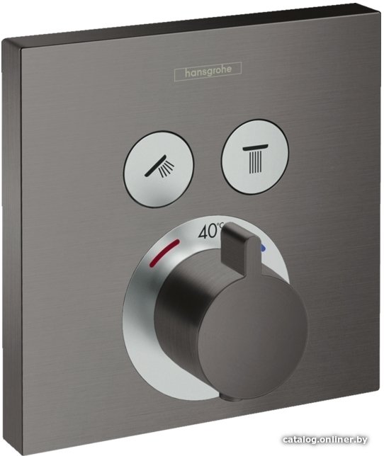 Смеситель Hansgrohe ShowerSelect Glass 15763340 (матовый черный)