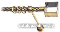Карниз для штор Lm Decor Куб 177 1р витой (антик, 3м)