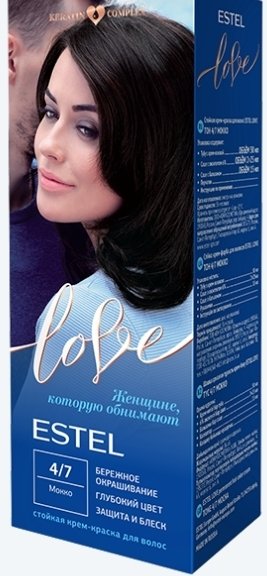 

Крем-краска для волос Estel Love 4/7 Мокко