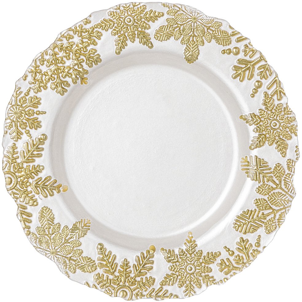 

Тарелка обеденная Bronco Celebration White 336-168