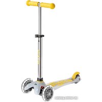 Трехколесный самокат Micro Mini Micro Deluxe Flux LED (неоновый желтый)