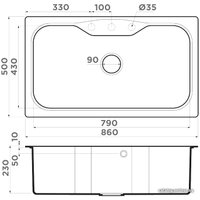 Кухонная мойка Omoikiri Maru 86-WH (4993165)