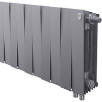 Биметаллический радиатор Royal Thermo PianoForte 300 VDR Silver Satin (10 секций)