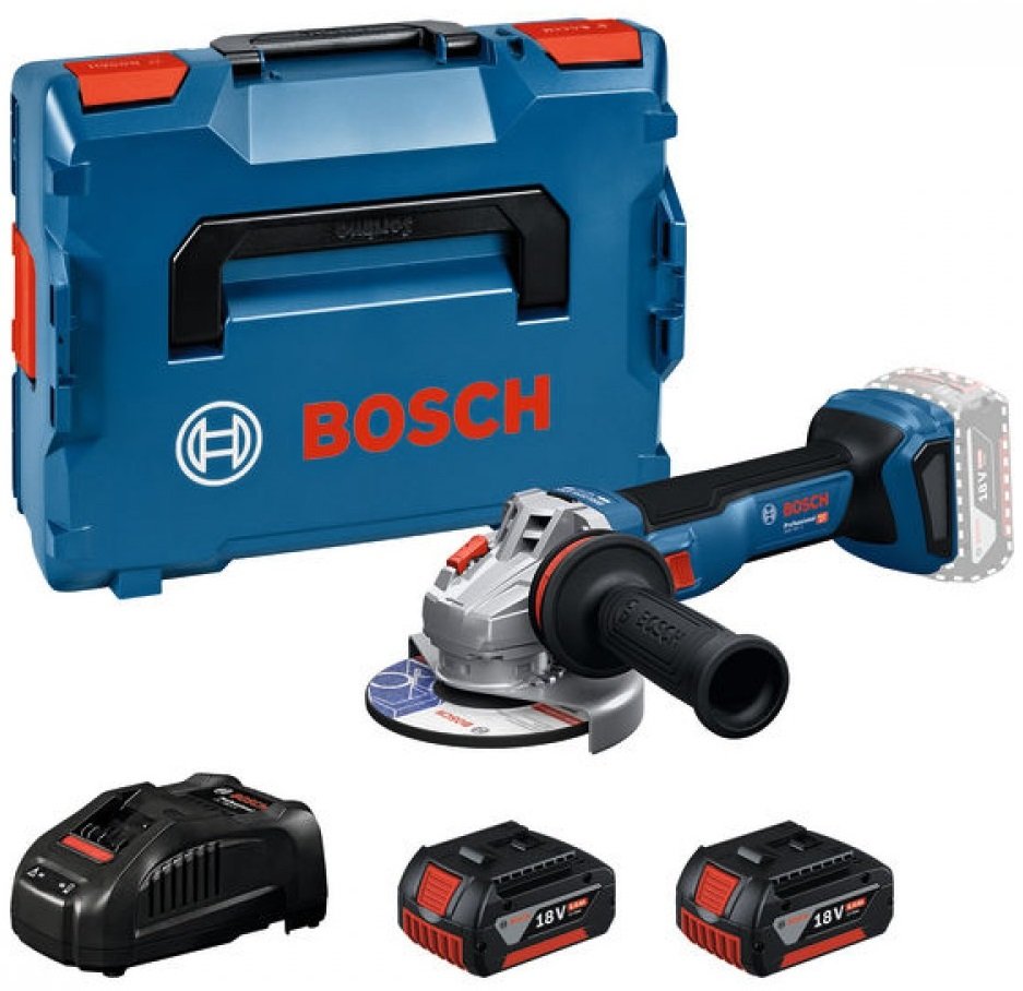 

Угловая шлифмашина Bosch GWS 18V-11 Professional 06019N4103 (с 2-мя АКБ, кейс)