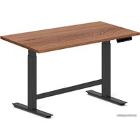 Стол для работы стоя Fit Focus X-2 Balk с электроприводом одномоторный, черный, дуб денвер трюфель, 18 мм