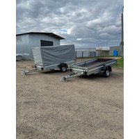 Одноосный прицеп AvtoS A35Р1B (3500x1500x300, R13, ресс. AL-KO)