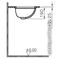 Умывальник Vitra Arkitekt 47x38 6039B003-0012