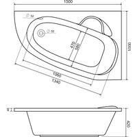 Ванна Lauter Valencia 150x100 2102150R