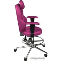 Офисное кресло Kulik System Trio (с подставкой для ног, антара, розовый)