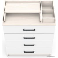Детский комод Атон Мебель Marvin (бодяга светлый/белый)